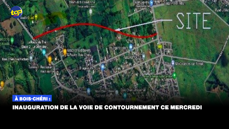 Inauguration de la voie de contournement ce mercredi À Bois-Chéri :