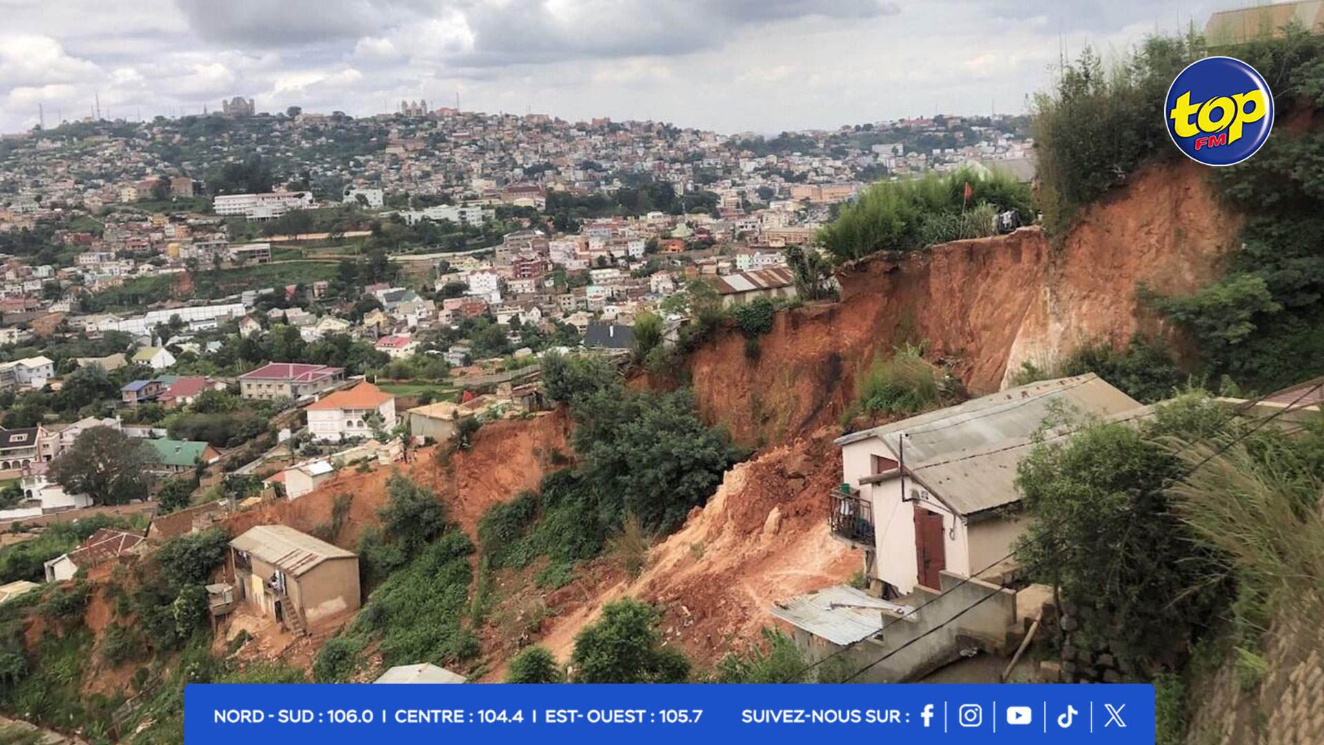 2 000 personnes face à un risque imminent d’éboulements à Antananarivo 2 000 personnes face à un risque imminent d’éboulements à Antananarivo