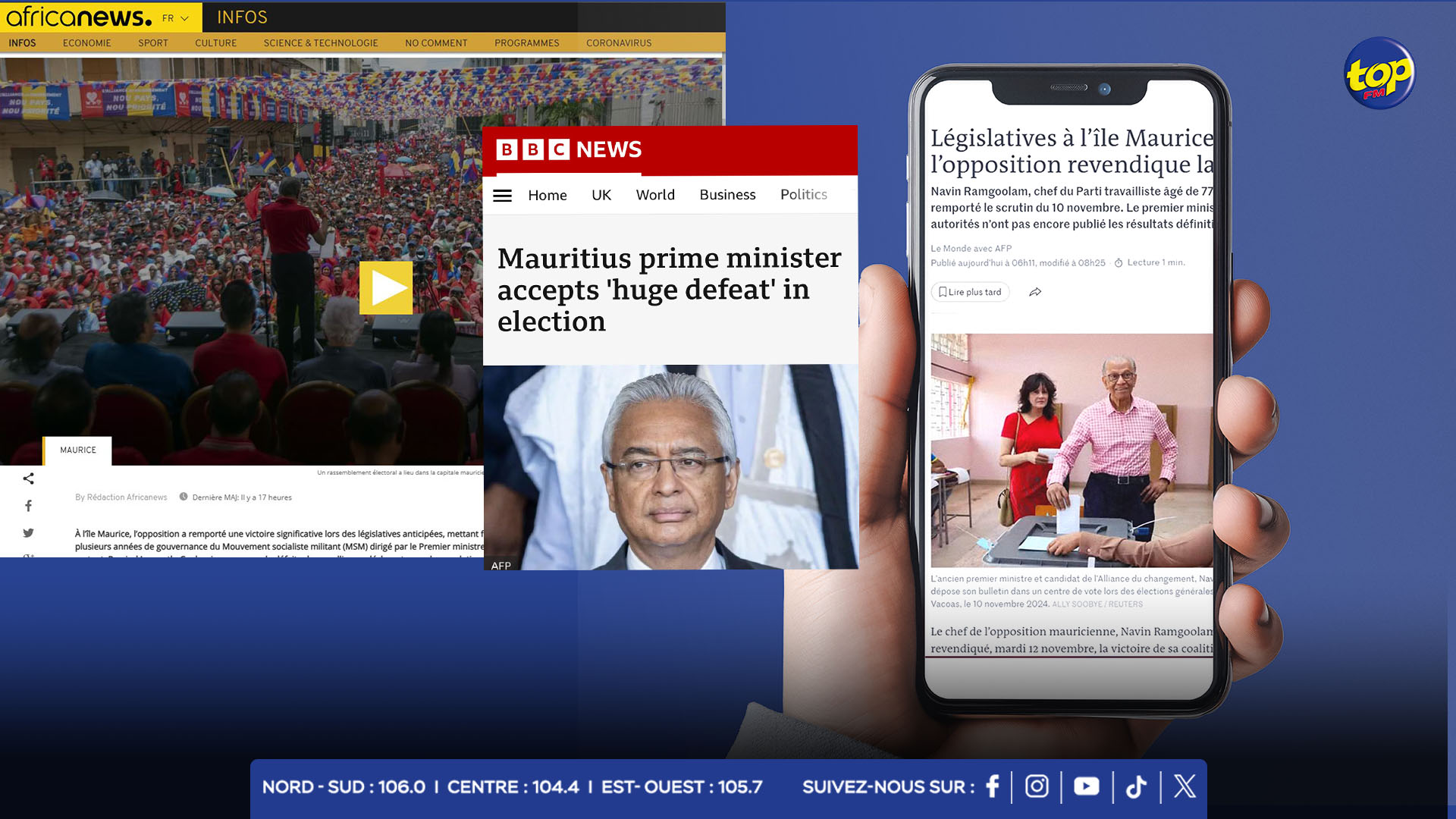 Élections 2024 : Les résultats et le changement de gouvernement à Maurice couverts de manière extensive dans la presse internationale