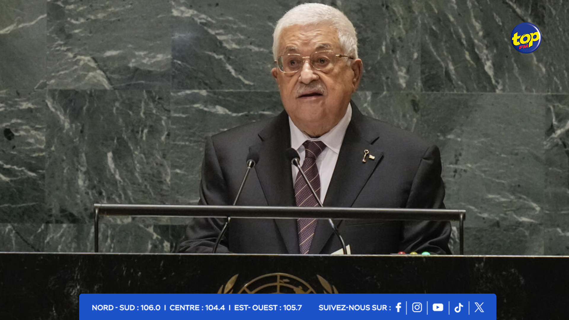depuis la tribune de l'ONU, Mahmoud Abbas appelle à arrêter «d'envoyer des armes à Israël» depuis la tribune de l'ONU, Mahmoud Abbas appelle à arrêter «d'envoyer des armes à Israël»